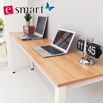 e스마트 노트북책상겸 사이드테이블1600x400, 아카시아:(일자다리)블랙