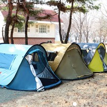 안나, 이지팝업텐트3-4인용, 블루