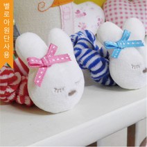 미세스라라 토끼 손목딸랑이 만들기 DIY, 빨강, 남녀공용