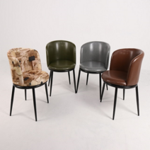 소프트유가구 둘리체어 카페의자 인테리어의자, 올리브