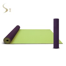 S황후 천연고무 NR 요가매트 5mm, S황후 6P FREE NR 5mm 요가매트(퍼플/그린)