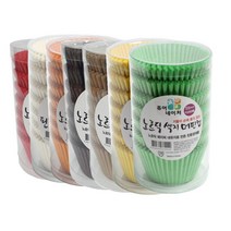 더팩 노르딕색지 머핀컵55mm 7종, 주황, 1통