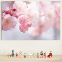 꾸밈 tm030-아크릴액자팝콘같은벚꽃(대형) 액자, 1.핑크빛