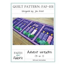 Advent Wreaths Quilt Pattern (3-In-1) Paperback, Createspace Independent Publishing Platform