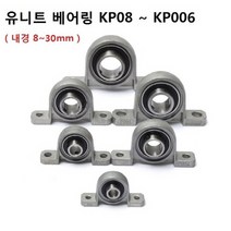 KP08~KP006 유니트베어링 3d 프린터 내경8~30mm 8종류 오픈형, KP08(내경 8mm)