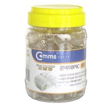 RJ-45 8P8C CAT.5 UTP LAN 커넥터 (투명/100개 1세트)