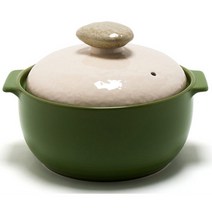 네오플램 뚝배기 키즐스톤팟 18cm (베이지와올리브) 내열 도자기 냄비 세제 머금지 않음 JMH, 본상품선택