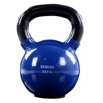 사이먼스포츠 칼라 PVC코팅 케틀벨, 28kg