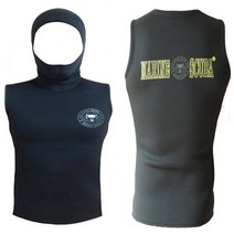 마린스쿠버 잠수조끼 다이빙조끼 다이빙후드 다이빙베스트 서핑조끼 스킨스쿠버후드, 블랙