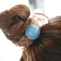 미스21 심플 터키석 집게핀 헤어핀 머리핀 여성 여자 성인 hairpin
