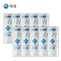 2080 애경 뉴샤이닝 화이트 치약 120g, 10개