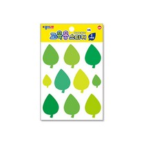 [종이나라] 교육용 스티커 16종, $WR9_226 큰나뭇잎