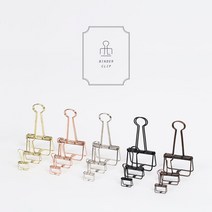 모모팝 메탈 바인더클립 SET 블랙