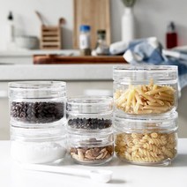 츠바메 셀러메이트 원형유리 밀폐용기(S) 1P, S2-350ml