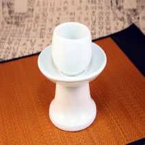 백자 잔 및 받침 세트 / 찻잔 다기 술잔 제기 제사용품 백자제기 도자기제기 제사잔 백자술잔 도자기술잔