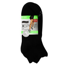 노넌센스 X스포츠 서포트 앵클 양말 3개입, Black