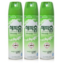 유한양행 해피홈킬라 아카시아향수성500ml 모기약 살충제, 3개