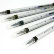 아카시아 붓펜 캘리그라피 극세필 5색, 먹색