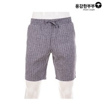 용감한부부 시원한 남자 스트라이프 마반바지 슬랙스 국산제조 빅사이즈
