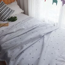 NATURAL H] 시어서커 홑이불SS_6종, 1.스트라이프_그레이