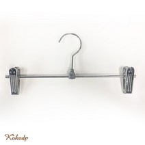 코코디피 철제 바지걸이 30개 묶음 집게 옷걸이 옷가게소품 의류매장 옷거리 하의, 단일색상(30개묶음), 1개