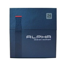 알파 디자인 마카 24색(일반 R), 24색(일반)