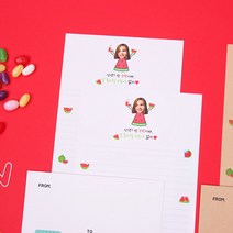 내사랑꾸나 좋아할 수밖에 포토 편지지 (주문제작), 흰색, 편지지 10장
