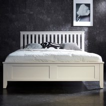 [퍼피노] 라라1 컬러4종 원목침대 퀸 프레임 sy386, 화이트