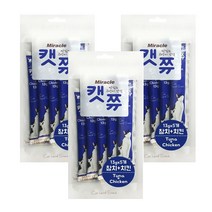 미라클 켓쮸 캣쮸 액상 고양이간식 참치&치킨맛 파우치, 단품