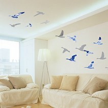 현대시트 케이알인터내셔날 하늘을 품은 아이방 자녀방 꾸미기 데코시트지, 14_PS-58074 기러기