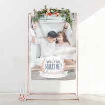러블리데이 프러포즈 용품 플랜카드 모던스타일 프로포즈 현수막, 후가공1)일반마감