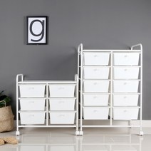 스노우 더블 트롤리(2size)/트롤리 서랍장 이동식서랍, 5단