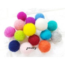 23mm 따뜻한 느낌의 양모볼/머리핀 만들기/리본공예, 크림