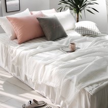 ZAZA (당일배송)쿨링 시어서커 화이트 홑이불