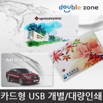 더블존 카드형 USB 원하는 사진 인쇄, 32기가 - E타입, 1개