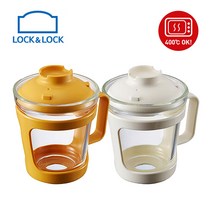 락앤락 간편식 오븐글라스 컵 용기 550ml LLG480, 화이트, 1개
