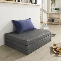 고운님 3단 접이식매트리스 고탄성폼, 22. 레자 다크그레이