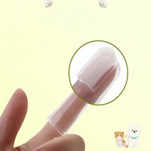 애완용품 손가락 칫솔 실리콘, 실리콘 손가락 칫솔, 1개