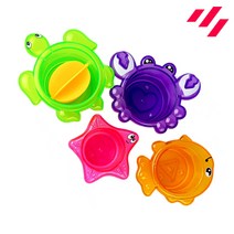 목욕놀이 아기 목욕 장난감 물놀이 물총놀이, 17.컵쌓기