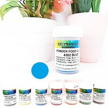 셰프마스터 지용성 초콜릿 앙금 사탕 파우더색소 블루 3g, powder blue 3g