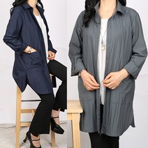 노브패리스 HSY699무지롱남방재킷 66~130 빅사이즈 얇은아우터 중년여성 할머니 아줌마 모임 하프 하객 봄 큰옷 체형커버 가벼운 엄마선물 편안한 아우터 엄마옷