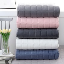 마이센스 따뜻한 극세사 고정밴딩 침대패드, 블루