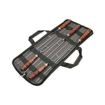 노마드 원목 바베큐 꼬치 2열, 우드+실버