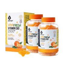 엔젯오리진 비타프레쉬 비타민 C D 3000mg x 100구미 2병, D2500mgx100구미x2병