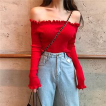 오픈 숄더 티 데일리 슬림핏 빅사이즈 +