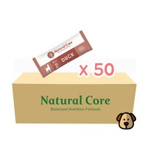 네츄럴코어 에코2 오리고기 전연령 유기농 70% 강아지사료 샘플 (작은입자) 35g 1박스, 50개, 오리