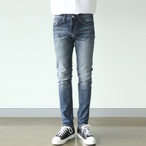 플레이즈 남성용 데님 워싱포인트 일자청바지