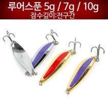 무한비투 루어스푼 루어낚시 메탈스푼 우럭 삼치 갈치 고등어, 루어스푼 7g(4.7cm)
