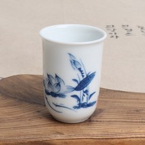 핸드페인팅 청화연 문향배 (향배잔만)