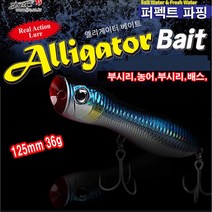 파핑 저킹퍼펙트 포퍼125 부시리 방어 농어 배스, 골드레드